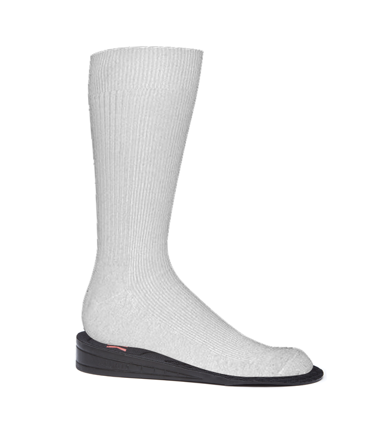 The HIGH LIFE 1 INCH SHOE LIFT height increasing insoles from LiftKits are designed for ankle supported shoes like sneakers or boots. Adds 1 inch instantly.    How to grow taller How to look taller Insoles to increase height Hidden shoe lifts Shoe lifts Hidden wedge Discreet lift Discreet wedge How to increase height Leg lengthening surgery Surgery to increase height.