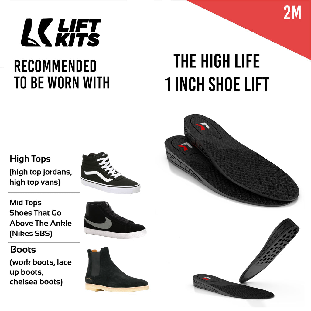 THE HIGH LIFE 1 INCH SHOE LIFT