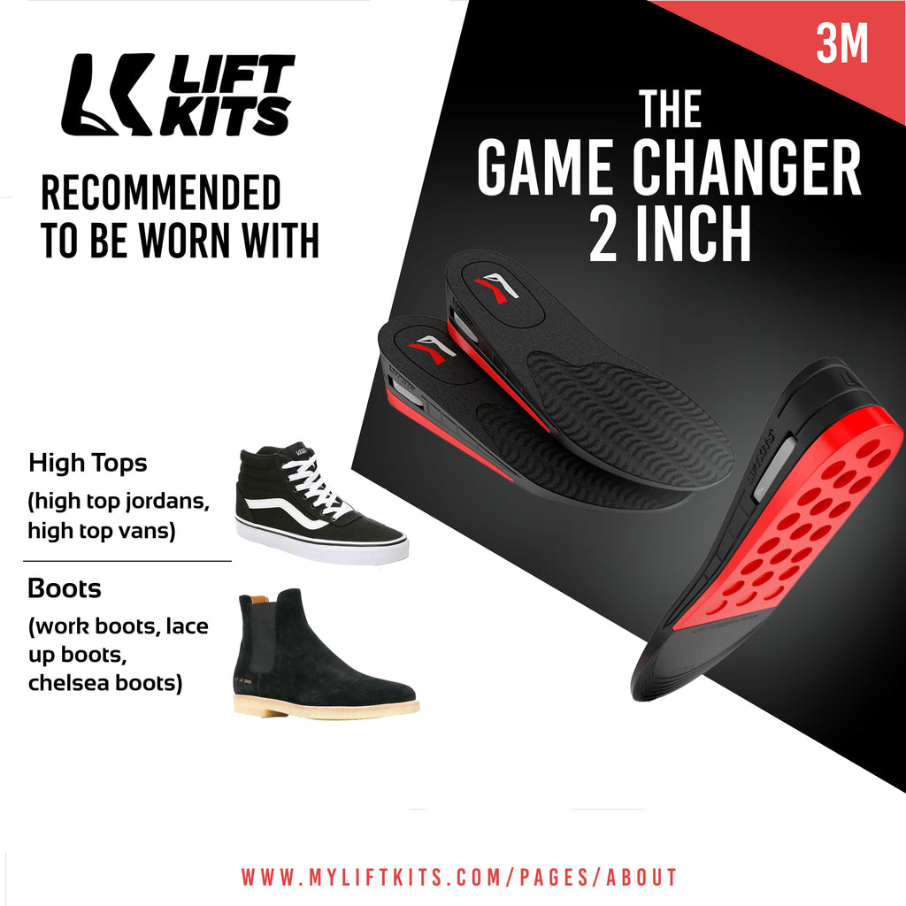 THE GAME CHANGER 2 INCH SHOE LIFT